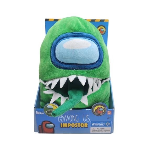 Toikido Among Us Imposter Plush Bending Tongue Bendable Stuffed Toy Green NIP - Picture 1 of 6